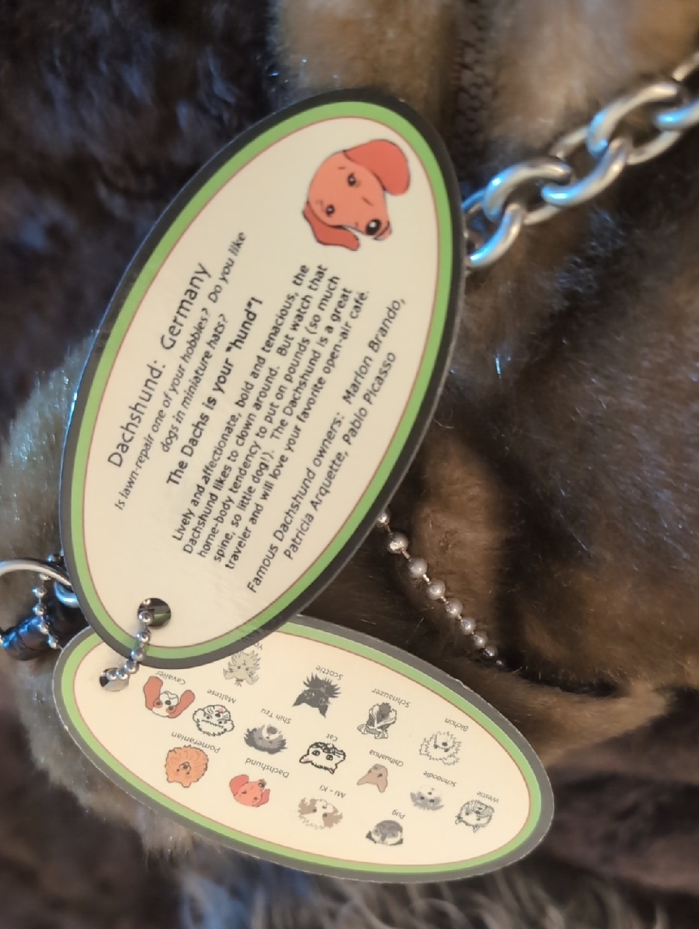 Fuzzy Nation Stuffed Plush Dachshund Handbag - Picture 9 of 9